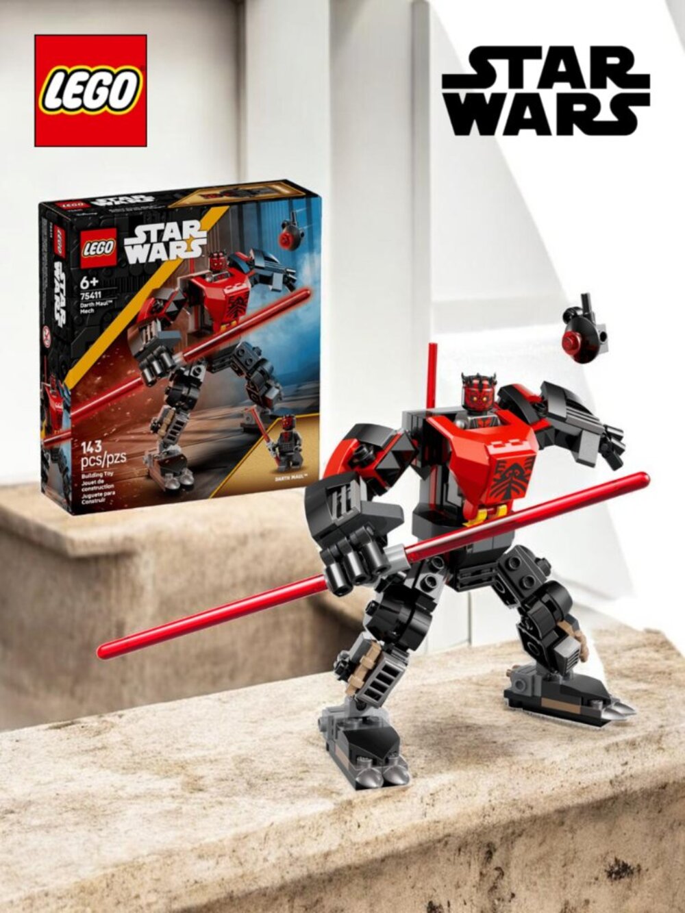 LEGO Star Wars: Darth Maul Mech Building Set #75411 (143 Pieces)